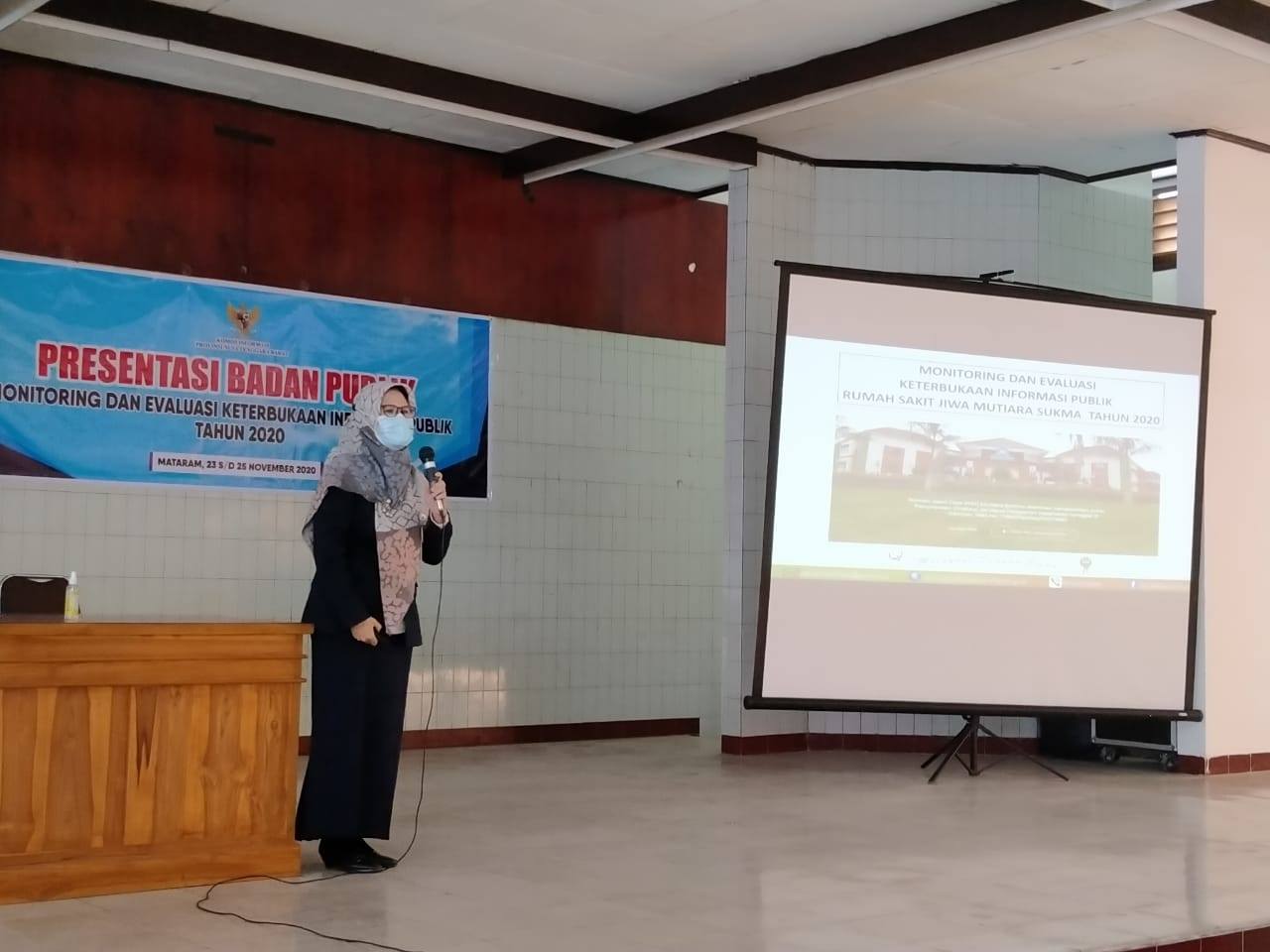 PPID RSJ MUTIARA SUKMA HADIRI UNDANGAN PRESENTASI  MONEV BADAN PUBLIK